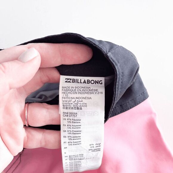 Billabong Womens Platinum X Tribong Surfing Ocean Board Shorts Black Pink Sz 30 - Picture 6 of 10